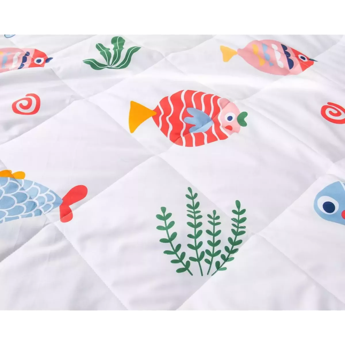 Комплект с одеялом Sofi De Marko "Аквариум" (белый), 1.5 спальный