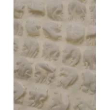 Чехол на угловой диван с оборкой бежевый