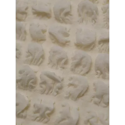 Чехол на угловой диван с оборкой бежевый