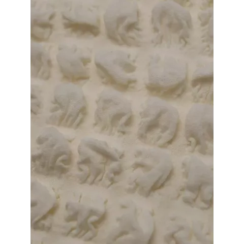 Чехол на угловой диван с оборкой бежевый