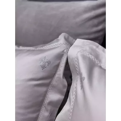 Комплект с одеялом KAZANOV.A Lindor Fluffy платина беж (египетский хлопок-велюр), евро