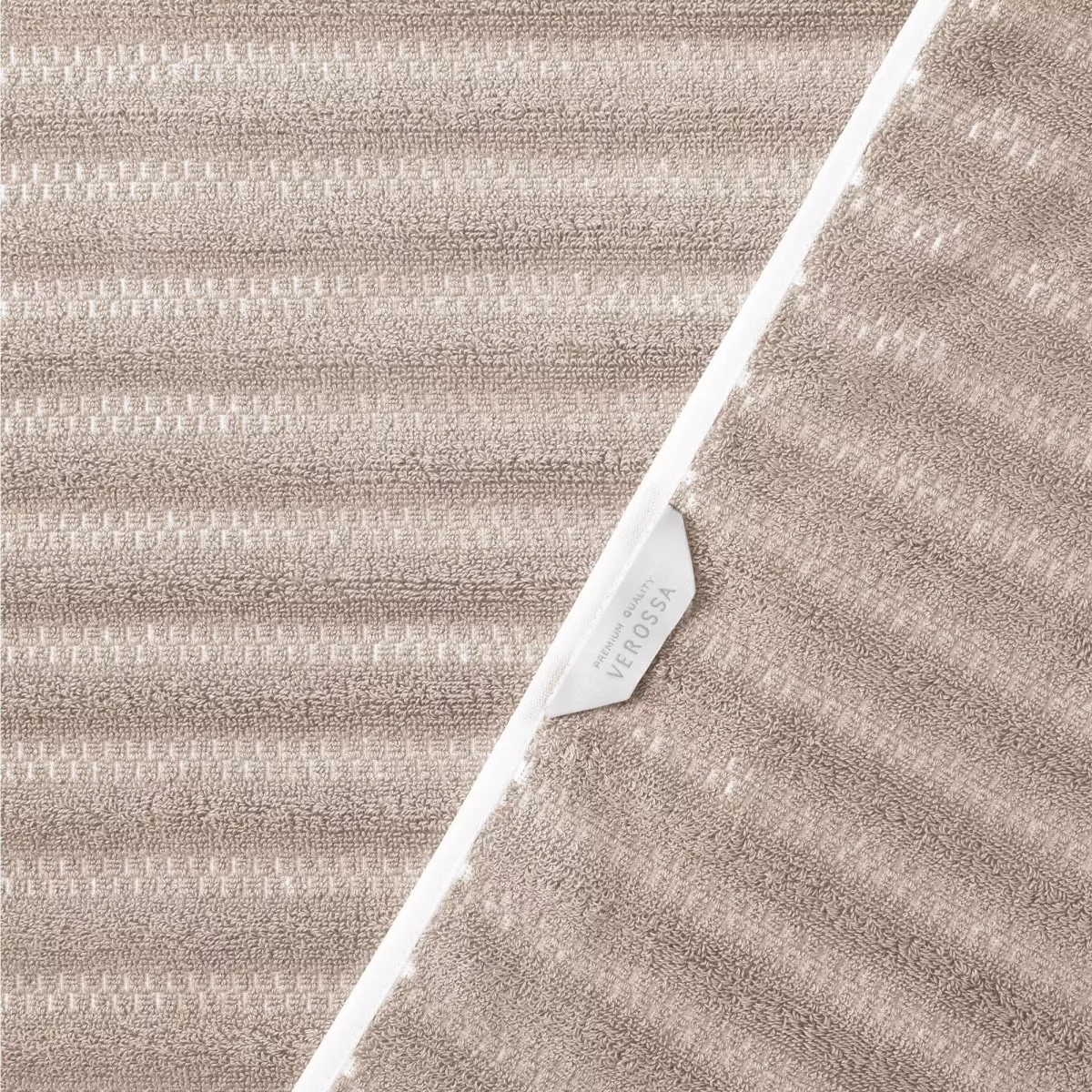 Набор полотенец Verossa "Wave&pixels" Кофе/Белый, 50х90 и 70х140