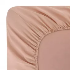 Простыня однотонная на резинке Sofi De Marko "Мармис" (карамель), 180х200х30