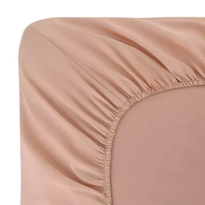 Простыня однотонная на резинке Sofi De Marko "Мармис" (карамель), 200х200х30