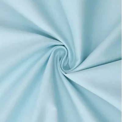 Комплект постельного белья Karteks "Сатин однотонный с кантом" (голубой) HK-06, двуспальный