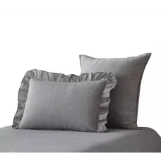 Комплект постельного белья Karteks "Вареный жаккард с рюшей" VJ-05, двухспальный