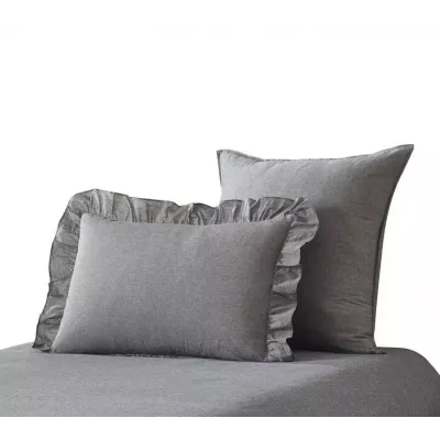 Комплект постельного белья Karteks "Вареный жаккард с рюшей" VJ-05, двухспальный