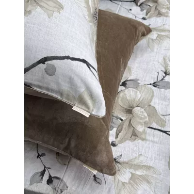 Комплект с одеялами KAZANOV.A “Азалия” латте (хлопок-велюр), семейный