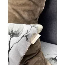 Комплект с одеялами KAZANOV.A “Азалия” латте (хлопок-велюр), семейный