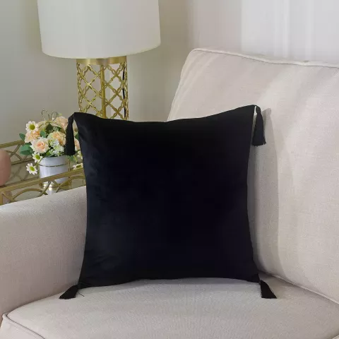 Декоративная наволочка Sofi De Marko Кэтрин (черная), 45х45