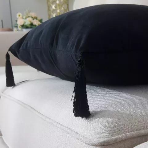 Декоративная наволочка Sofi De Marko Кэтрин (черная), 45х45