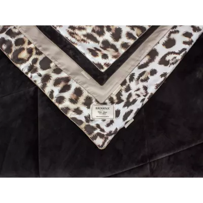 Комплект с одеялами KAZANOV.A “Барс” жемчужный трюфель (египетский хлопок-велюр), евро