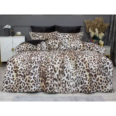 Комплект с одеялами KAZANOV.A “Барс” жемчужный трюфель (египетский хлопок-велюр), евро