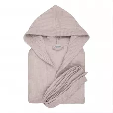 Халат вафельный с капюшоном Sofi de Marko “Naomi” (пудра)