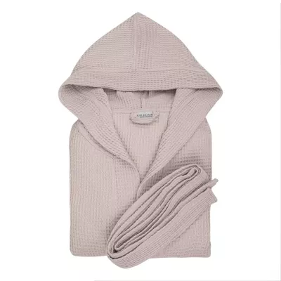 Халат вафельный с капюшоном Sofi de Marko “Naomi” (пудра)