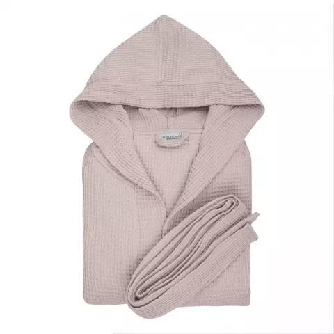 Халат вафельный с капюшоном Sofi de Marko “Naomi” (пудра)
