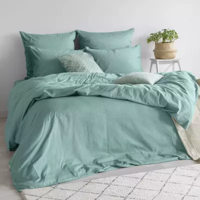 Комплект постельного белья Verossa "Melange" (emerald), семейный