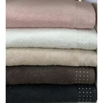 Махровое банное полотенце Sofi De Marko “Holly” (чёрный), 70х140