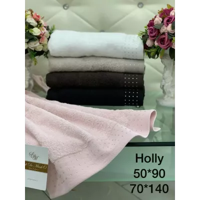 Махровое банное полотенце Sofi De Marko “Holly” (чёрный), 70х140