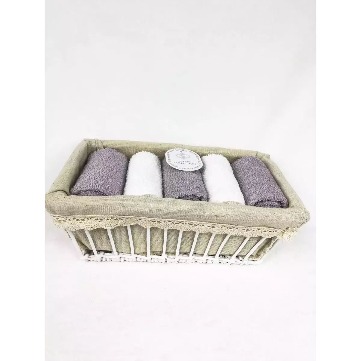 Комплект полотенец Sofi de marko “Ирис” (фиолет), 30x50 (5 шт)