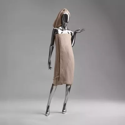 Махровое банное полотенце Soft Silver "Wave Tactile" (Песчаный берег), 70х140