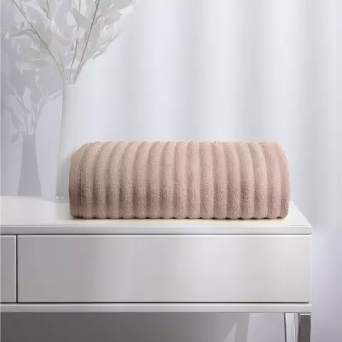 Махровое банное полотенце Soft Silver "Wave Tactile" (Песчаный берег), 70х140