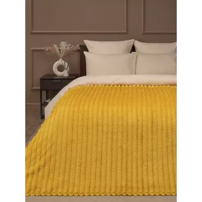 Плед TexRepublic “Вельвет” (охра), 200x220