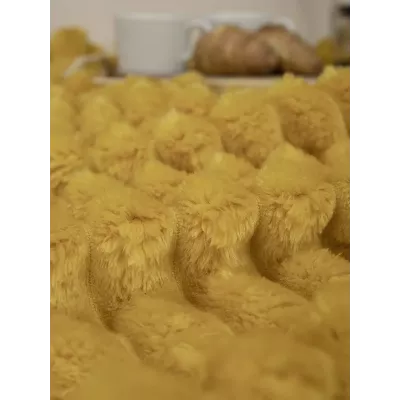 Плед TexRepublic “Вельвет” (охра), 200x220