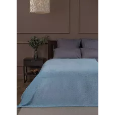 Плед Absolute Deco “Ромбики” (голубой), 200x220