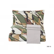 Комплект постельного белья Karteks "Сатин цветной комбинированный" SKB-016, евро