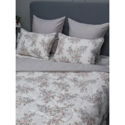 Комплект с одеялом KAZANOV.A Corsica Village "Бетти" жемчуг капучино (премиум хлопок), евро