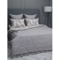 Комплект с одеялом KAZANOV.A Corsica Village "Бетти" жемчуг капучино (премиум хлопок), евро