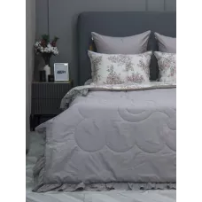 Комплект с одеялом KAZANOV.A Corsica Village "Бетти" жемчуг капучино (премиум хлопок), евро