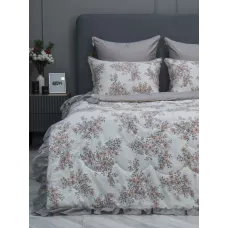 Комплект с одеялом KAZANOV.A Corsica Village "Бетти" жемчуг капучино (премиум хлопок), евро