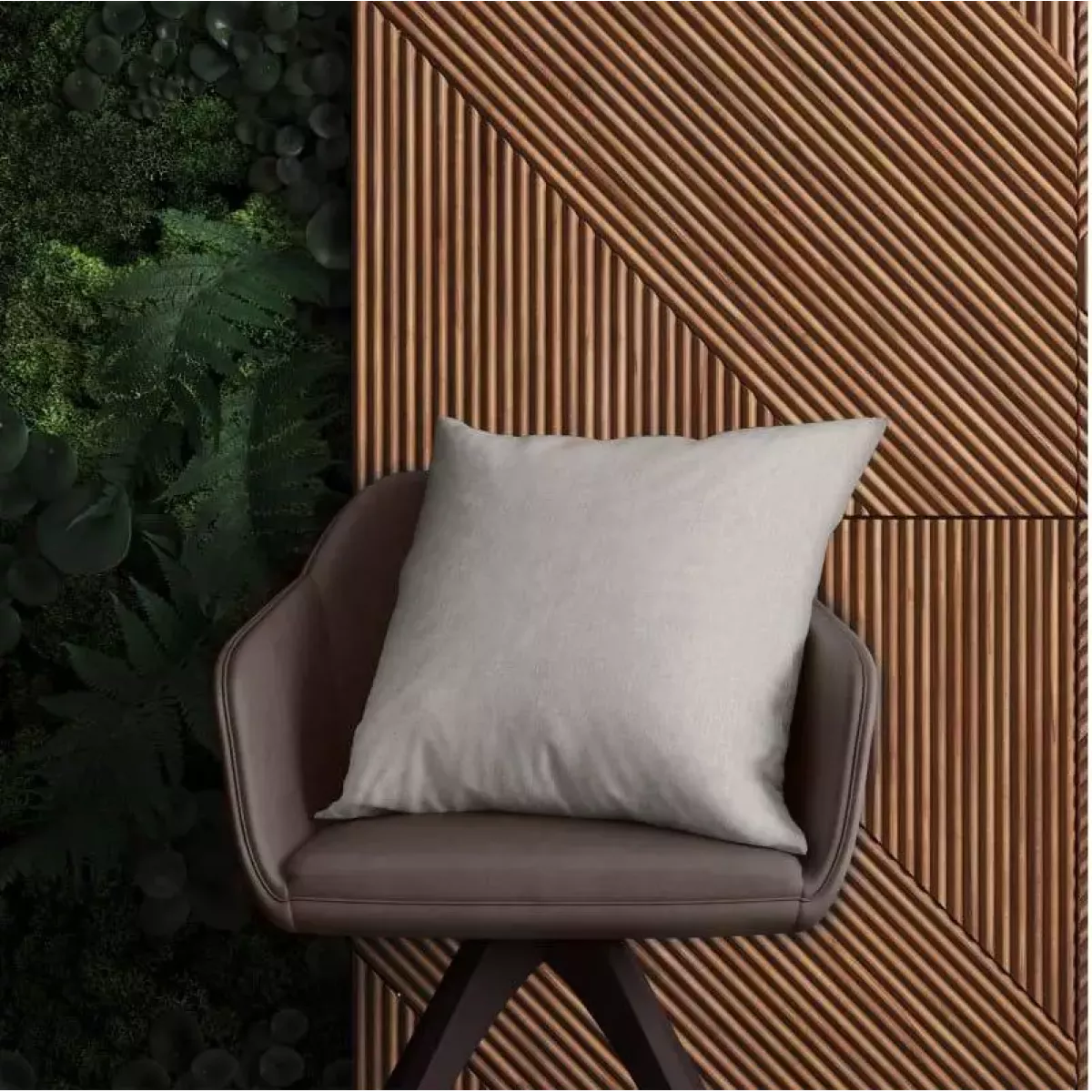 Декоративная наволочка "Волшебная ночь" экрю, 40х40