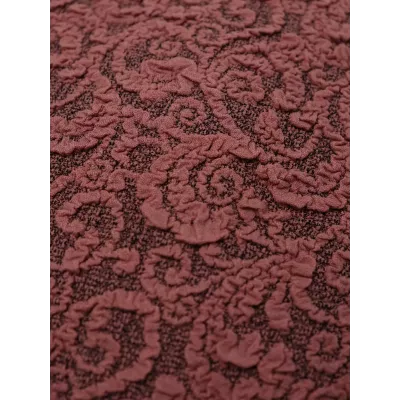 Чехол на угловой диван Жаккард розовый