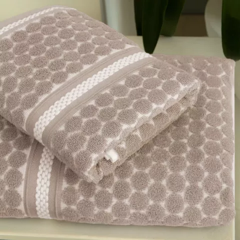 Набор полотенец Verossa "Dots tactille" Кофе/Белый, 50х90 и 70х140
