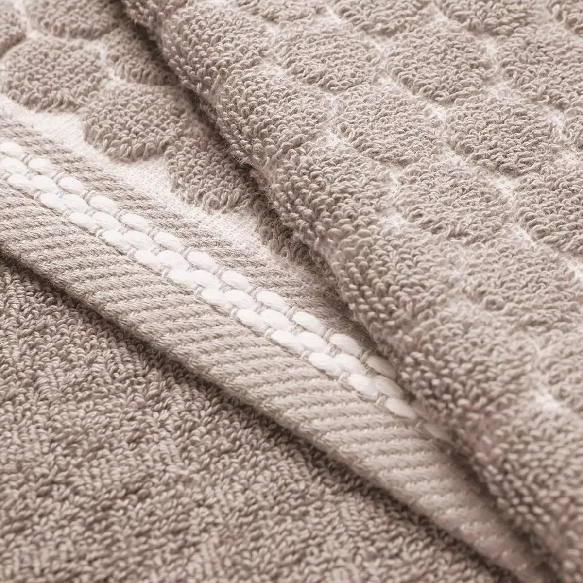 Набор полотенец Verossa "Dots tactille" Кофе/Белый, 50х90 и 70х140