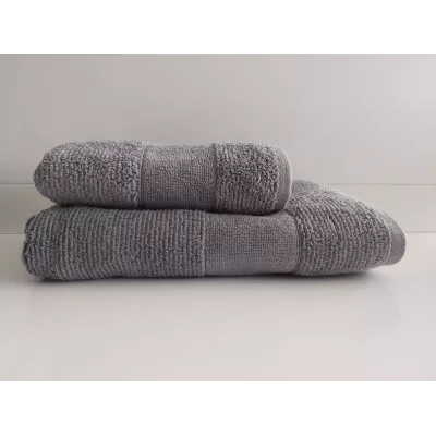 Махровое лицевое полотенце Sofi De Marko “Ronald” (серый), 50х90