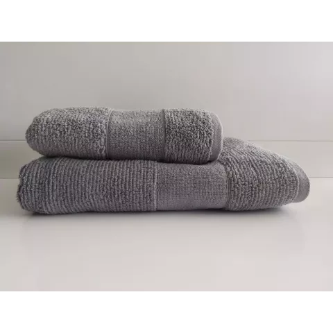 Махровое лицевое полотенце Sofi De Marko “Ronald” (серый), 50х90