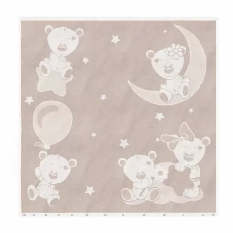 Полотенце махровое детское Облачко “Дружба мишек”, 100х100