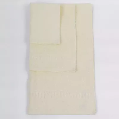 Комплект махровых полотенец Comfort Life "Орнамент" (кремовый) 70х130, 50х80 и 30х60