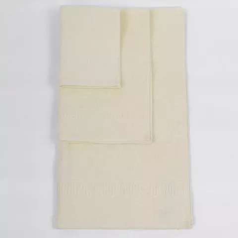 Комплект махровых полотенец Comfort Life "Орнамент" (кремовый) 70х130, 50х80 и 30х60