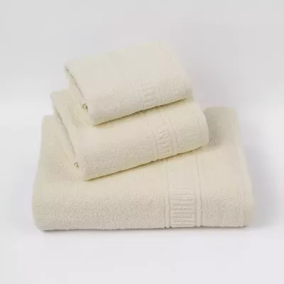 Комплект махровых полотенец Comfort Life "Орнамент" (кремовый) 70х130, 50х80 и 30х60