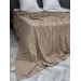 Махровое покрывало Karteks "Damask" жаккард (бежевый), 160х220