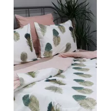 Комплект с одеялом KAZANOV.A “Парадис” пудра жемчуг (египетский хлопок-велюр), евро