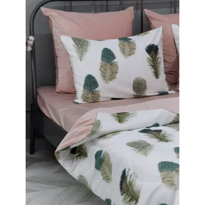 Комплект с одеялом KAZANOV.A “Парадис” пудра жемчуг (египетский хлопок-велюр), евро