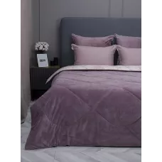 Комплект с одеялами KAZANOV.A “Нора” пудра жемчуг (хлопок-велюр), семейный