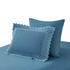 Комплект постельного белья Karteks "Вареный хлопок с шитьем" PSH 05, евро