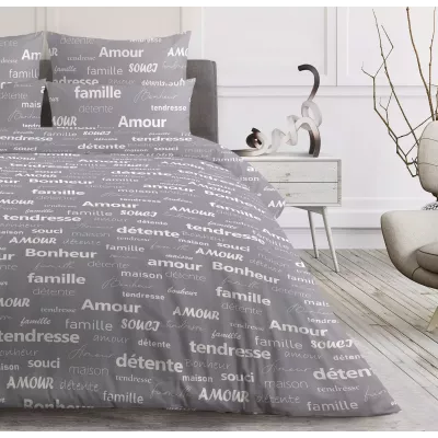 Комплект постельного белья Волшебная ночь "Amour" (ранфорс), 1.5 спальный